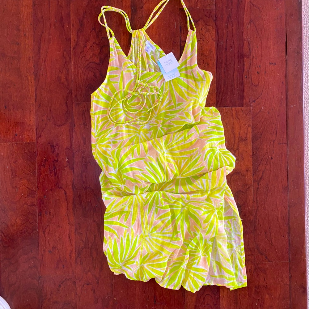 Sigrid Olsen Linen Sundress Maxi Size Small NWT